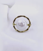 bague celestine avec une perle naturelle de nacre naturelle argentr